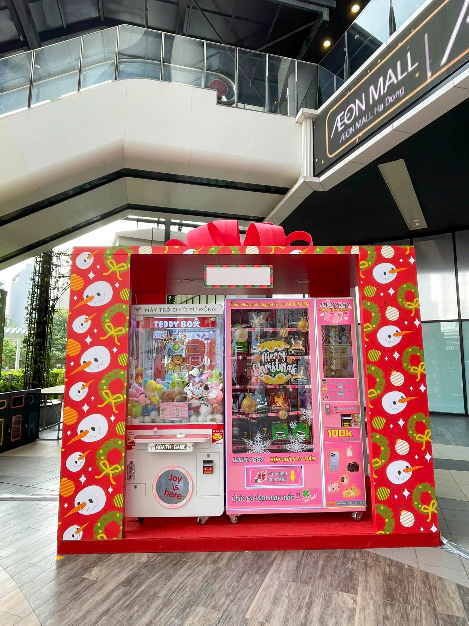 Decor máy gắp gấu bông