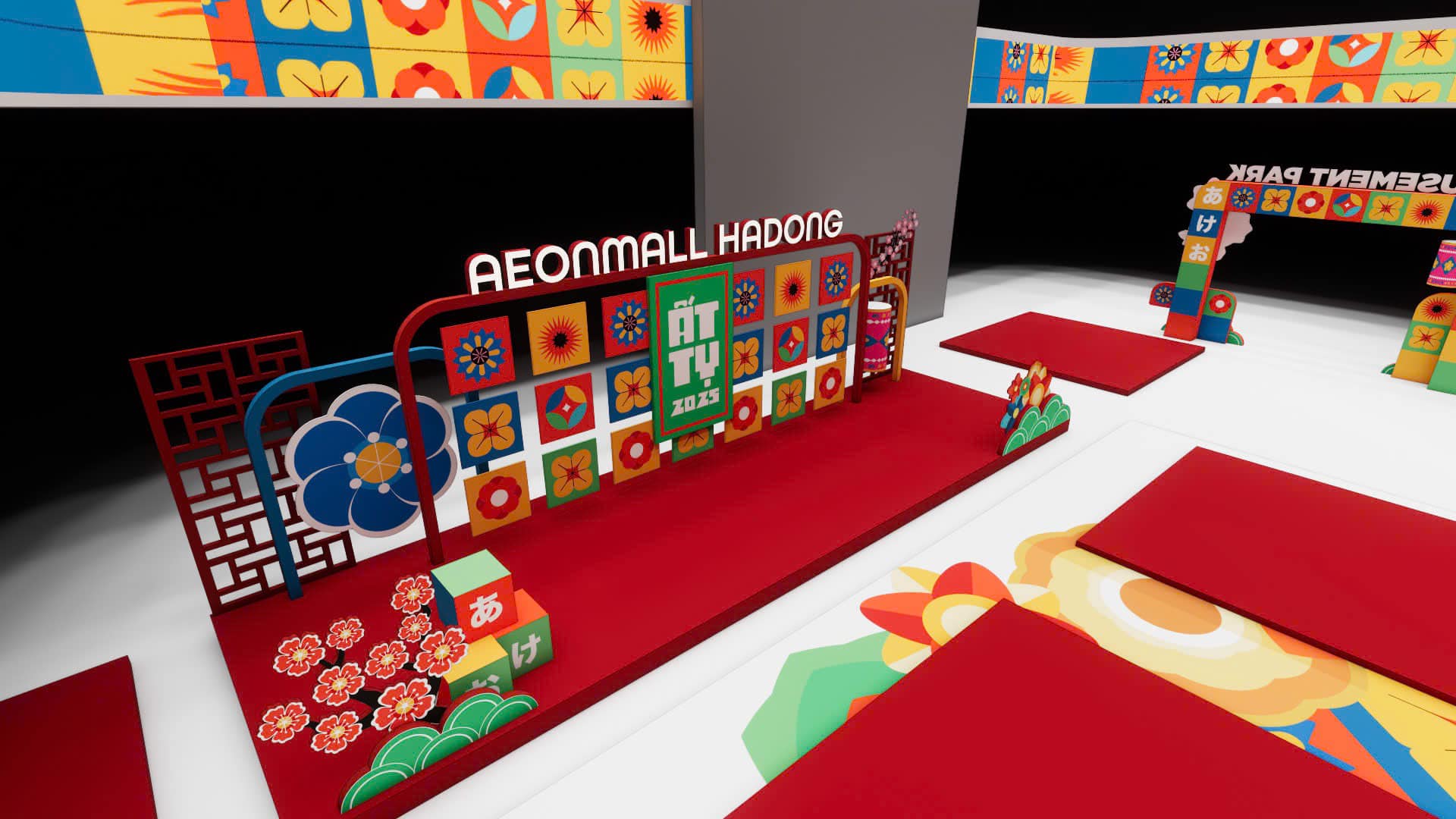 Mockup decor booth chụp ảnh