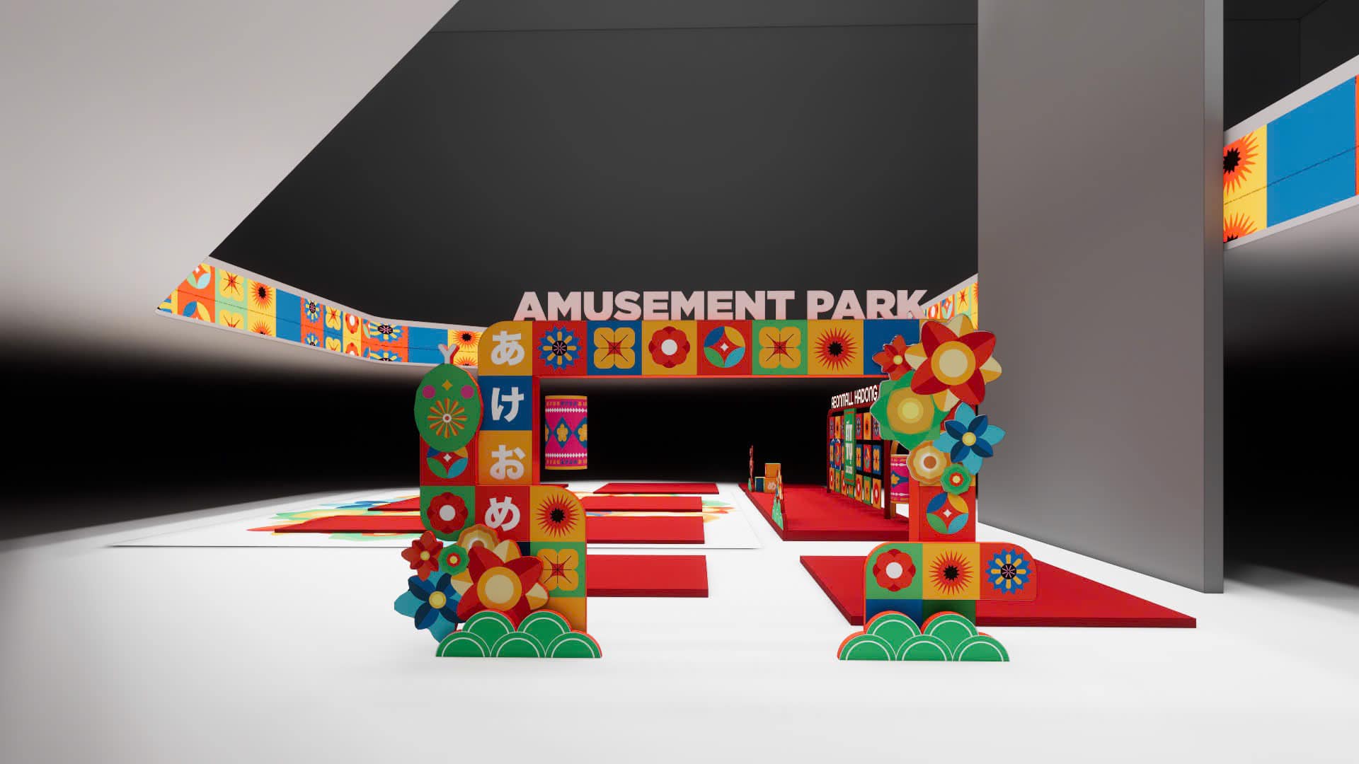 Mockup decor cổng sự kiện