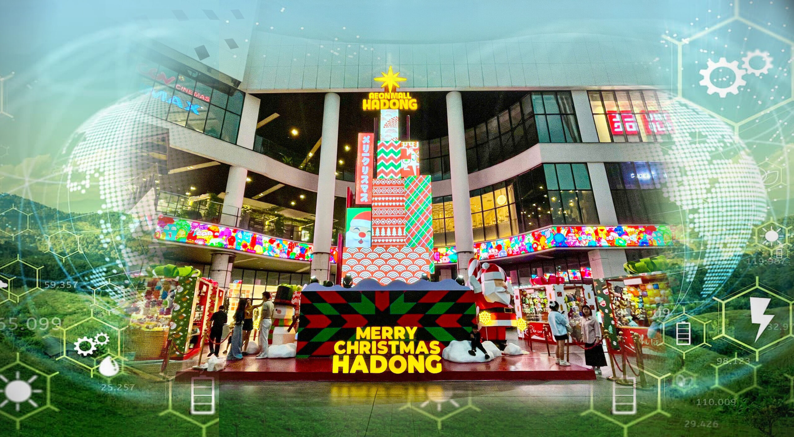 Decor Noel Aeon mall Hà Đông